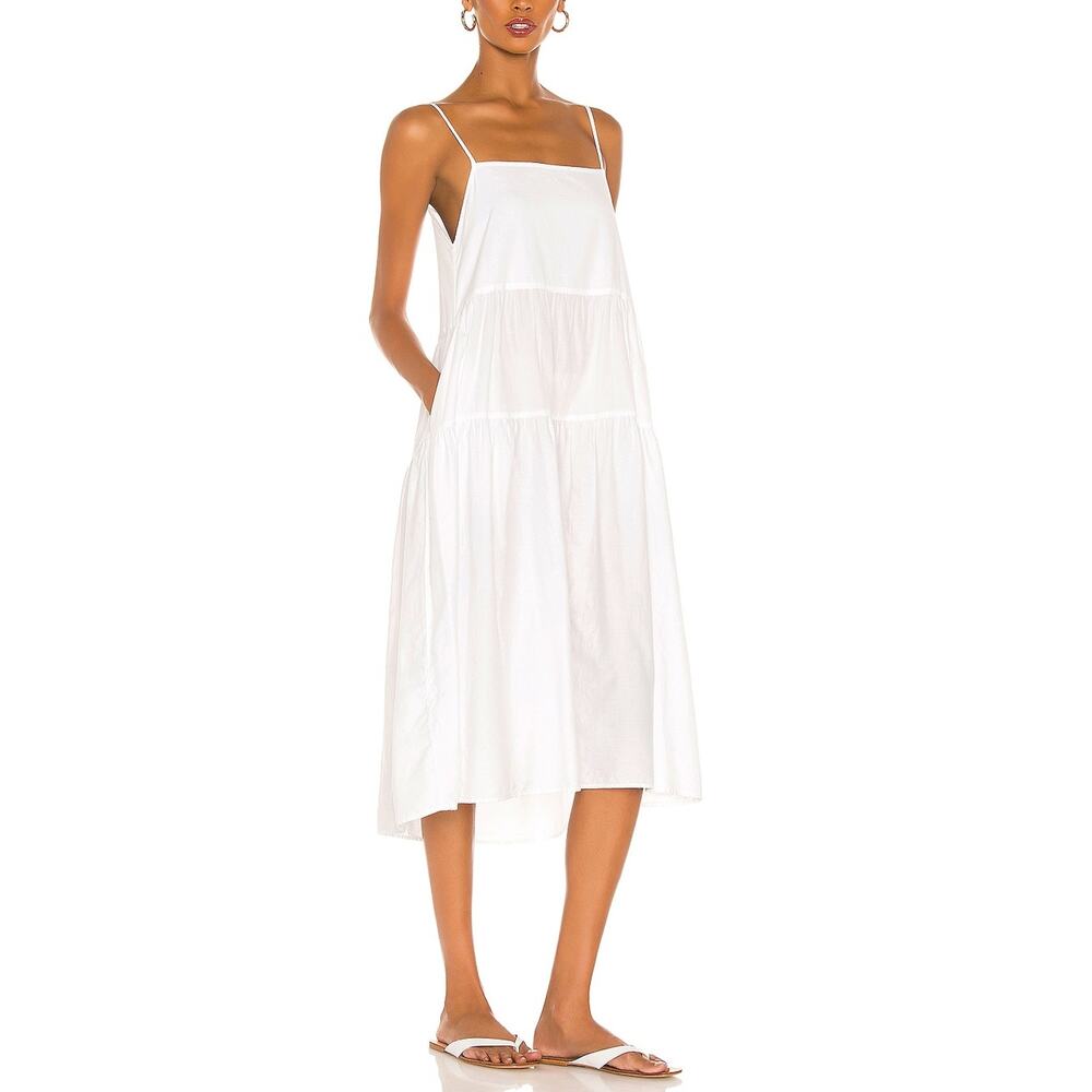 Enza Costa Cotton Tiered Dress Size XS